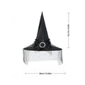 Elegant Mesh Halloween Witch Hat