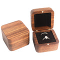 Black Walnut Square Jewelry Box