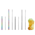 Portable Stainless Steel Telescopic Straw Set