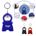 Tape Measure LED Flashlight Bottle Opener Keychain