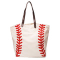 Canvas Bag With Rugby Pattern