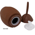 25 Oz Rugby Football Shape Collapsible Silicone Water Bottle