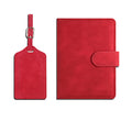 Pu Leather Luggage Tag Passport Set
