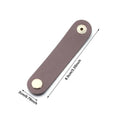 PU-Leather Reusable Data Line Cable Ties Organizer