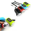 LED Hand-operated Solar Powered Flashlight