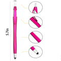 Click-Type Black Ballpoint Pen With Capacitive Touch Plastic Gourd Barrel