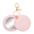 Round Double Sided Makeup Mirror With Keychain