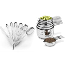 Stainless Steel Measuring Cups and Spoons Set