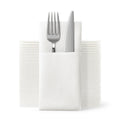 Disposable Dinner Napkins Cloth Built In Flatware Pocket