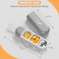 3 Compartments Portable Travel Moisture Proof Pill Box