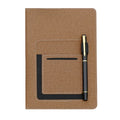 A5 Pu Leather Notebook with Cell/Card Slot/Pen Holder