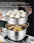 304 Triple Stainless Steel Steamer