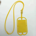 Silicone Phone Card Holder With Lanyard