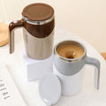 13 Oz Stainless Steel Magnetic Rotating Coffee Mug