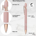 Rose Gold Metal Stylus Ballpoint Pen