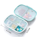 8 Compartment Travel Pill Box For Pocket Purse