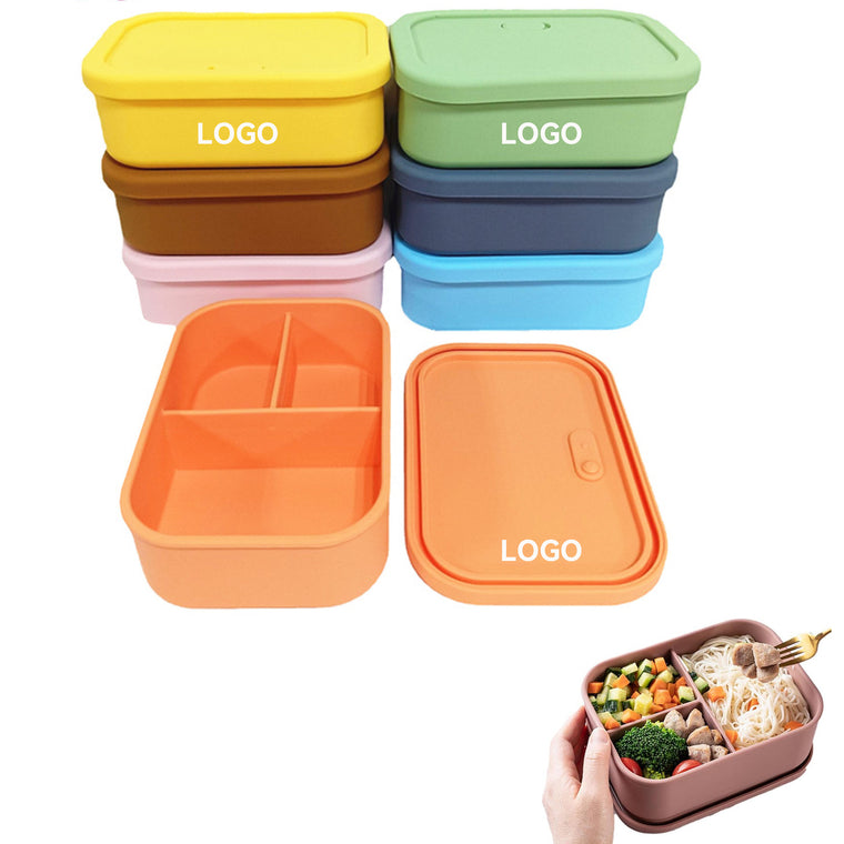 3-Compartment 25Oz Silicone Lunch Box
