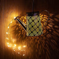 Garden Solar Led Decorative Kettle Lantern With Hooks