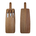 Wood Serving Board With Cheese Utensils