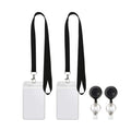 Clear Vertical Id Badge Holder With Lanyards