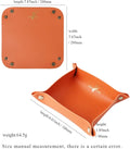 Foldable Pu Leather Desk Sundries Storage Tray
