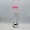 20 Oz Soccer Shaped World Yard Cup With Straw And Lid
