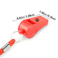Abs Plastic Emergency Cheer Whistle With Lanyard