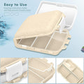 Portable Travel Wheat Straw Sealed Moisture-Proof Pill Box
