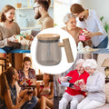 Self-Stirring Coffee Mug with Heated Coaster