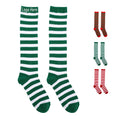 Christmas Striped Knee-High Socks