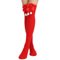 Striped Thigh High Socks 168 Needle