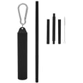 Reusable Detachable Straws with Plastic Case and Cleaning Brush