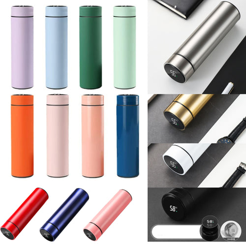 17 OZ Temperature Display Stainless Steel Bottle