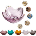 Petal-Shaped Glass Ring Jewelry Tray
