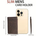 Leather Wallet RFID Blocking Card Holder