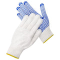 Cotton Work Gloves With Rubber Grip Dots