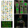 Glow In The Dark Soccer Temporary Tattoos