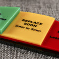 Acrylic Brake Pad Inspection Tool