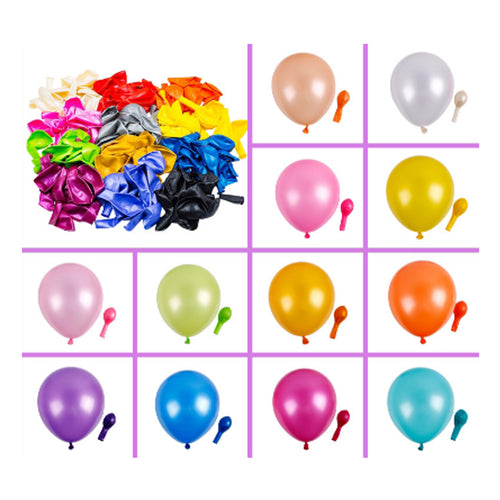 10 Inch Pearlized Assorted Colors Latex Balloons