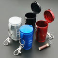 Mini Metal Trash/Garbage Can With Keychain Ashtray Cigarette Saver