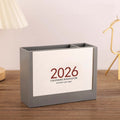 Desktop Business Calendar With Pen Holder And Storage Box