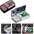 Portable Pill Organizer with Cutting and Grinding
