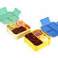 Flip-Top Sealed Three-Compartment Lunch Box