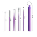 10Pcs Portable Stainless Steel Ear Scoop Set W/ Storage Box