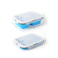 Large Capacity 3 Compartments Folding Lunch Box