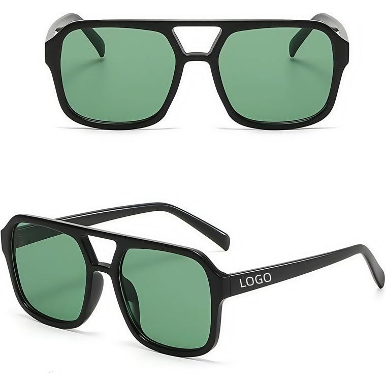 Square Aviator Sunglasses Women Men Vintage Rectangle