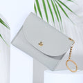 Pu Card Holder Wallet With Keyring
