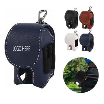 Leather Golf Ball Pouch