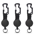 Retractable Steel Wire Carabiner Keychain