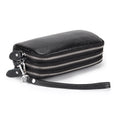 Premium Cowhide 3 - Layer Zip Multifunctional Clutch Bag